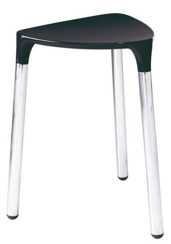 YANNIS koupelnová stolička 37x43,5x32,3cm, černá