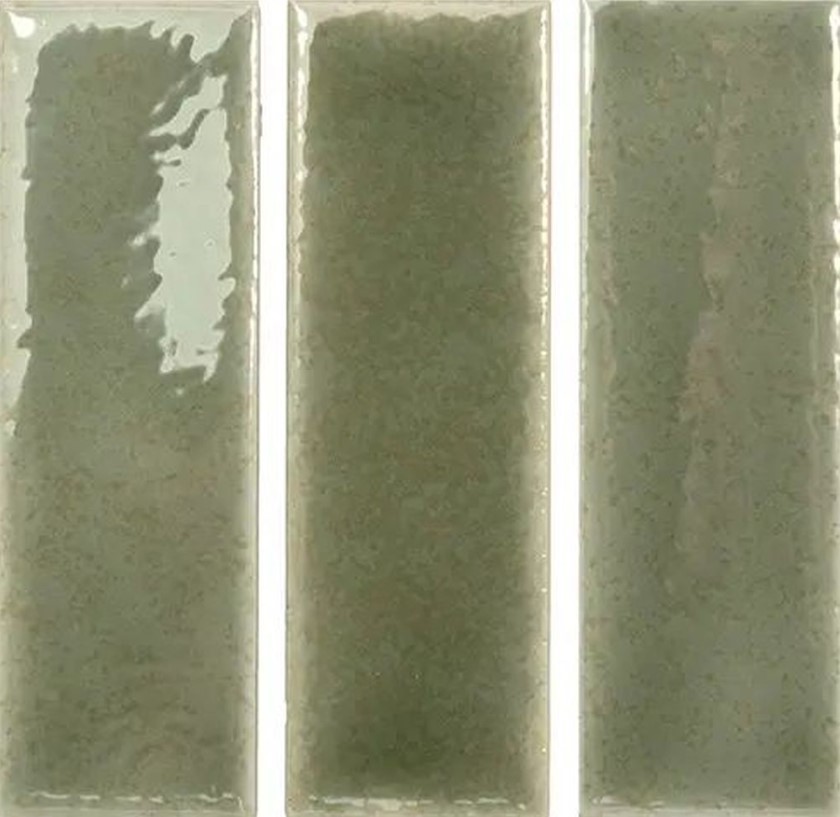 Obklad Skin Moss 4x12,5cm, lesk