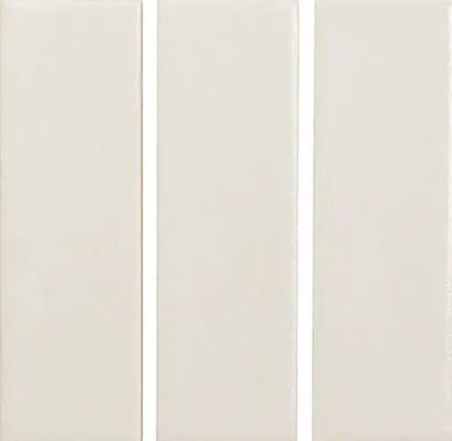 Obklad Skin White 4x12,5cm, mat