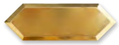 Obklad Cupidón Gold Base Bisel 10x30 cm, lesklý s fazetou