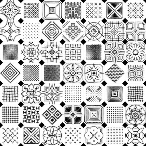 Obklad/dlažba Octógono Variette Sombra mix 20x20 cm, mat