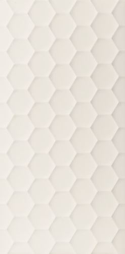 Obklad White Hexagon 40x80 cm, mat