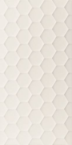 Obklad White Hexagon 40x80 cm, mat