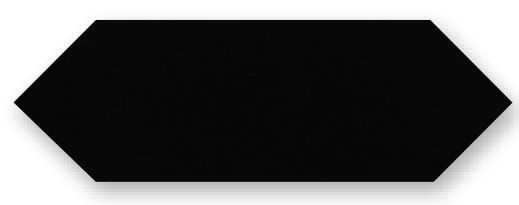 Obklad Cupidón Negro Brillo Liso, 10x30 cm, lesk