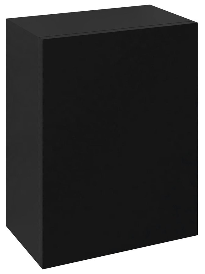 TREOS skříňka horní dvířková 35x50x22cm, pravá/levá, černá mat