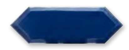 Obklad Cupidón Silver Imperial Blue Bisel 10x30 cm, lesklý s fazetou