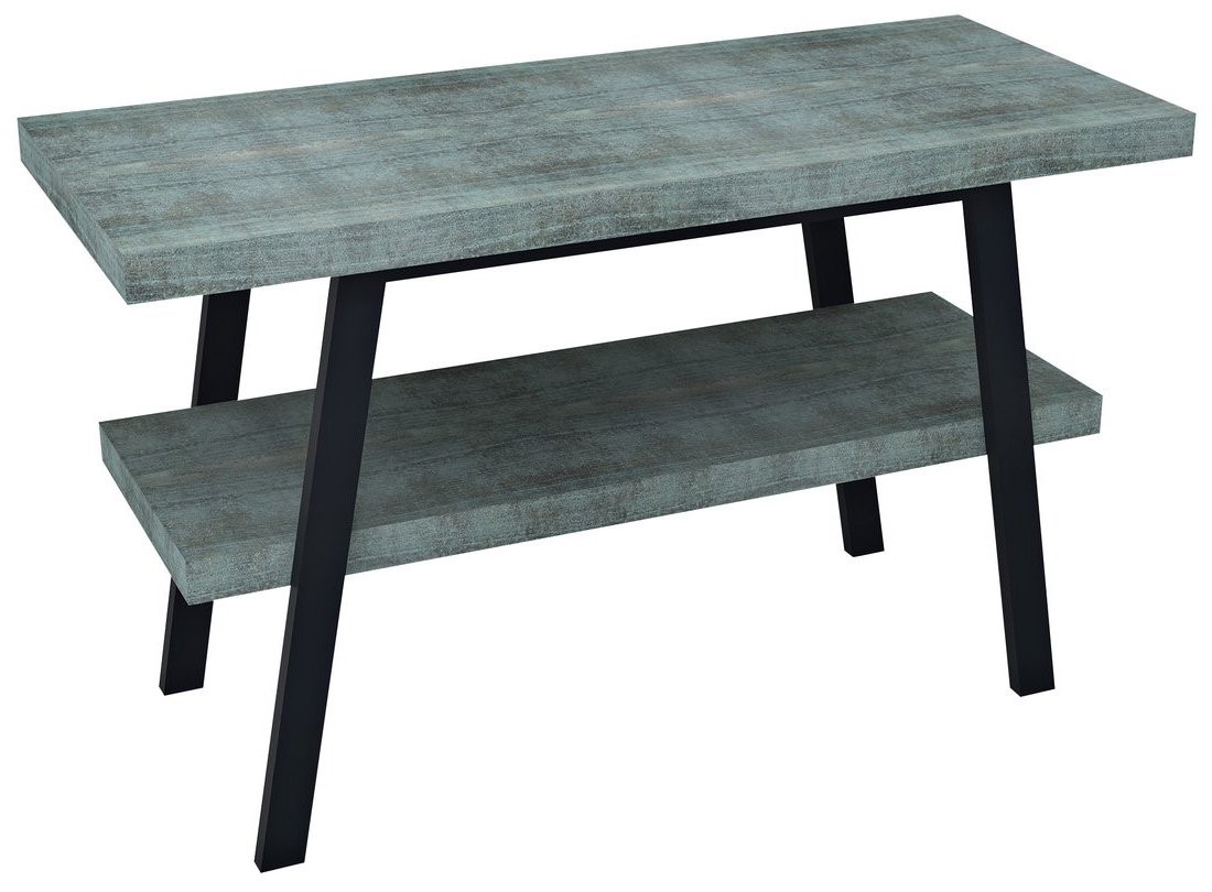 TWIGA umyvadlový stolek 130x72x50 cm, černá mat/aquamarine