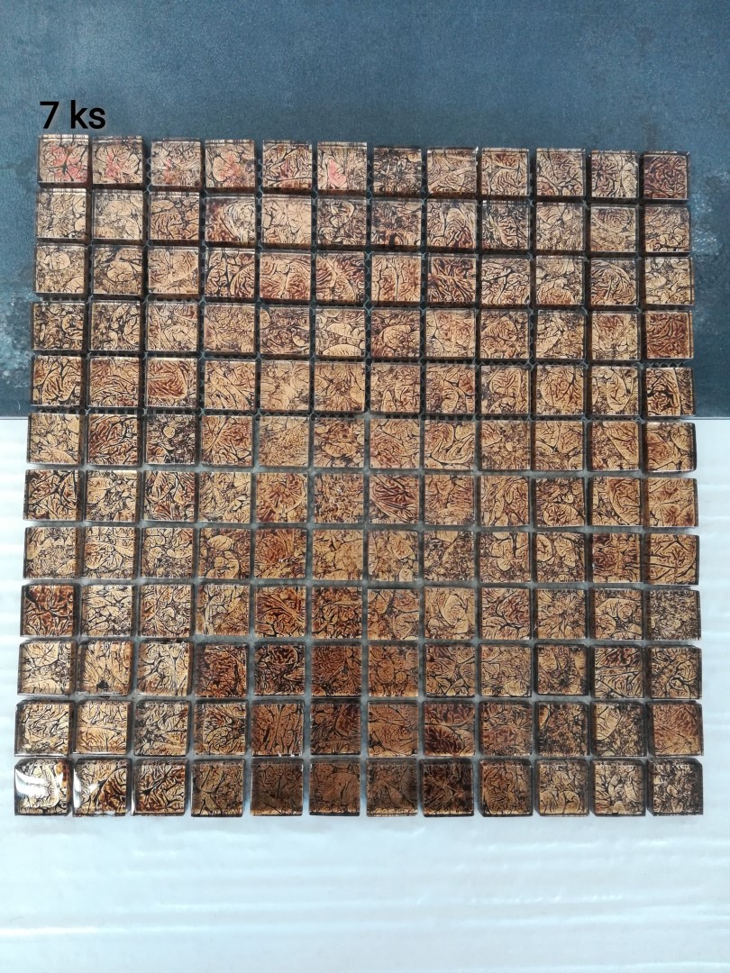 Mozaika Spark walnut glass 30x30cm (23x23mm)