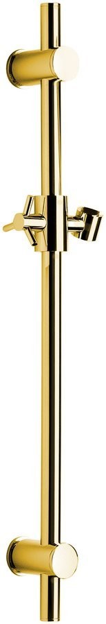 Sprchová tyč, posuvný držák, kulatá, 700mm, zlato