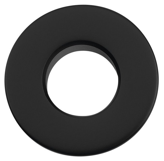 Kovová krytka přepadu umyvadla, 30mm, černá