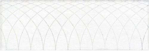 Obklad Mayestic White Decor 10x30 cm, lesklý