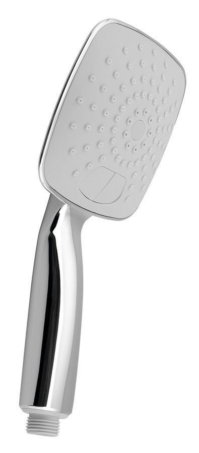 Ruční masážní sprcha s tlačítky, 2 režimy sprchování, 117x117mm, ABS/chrom