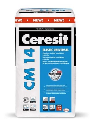 Zlepšené lepidlo Ceresit CM14 Universal vyztužené vlákny, 25kg