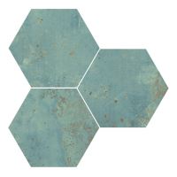 Obklad Hexagon Green 25x29 cm, mat