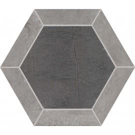 Obklad/dlažba šestiúhelníkový Dark 35x30 cm, série StoneOne