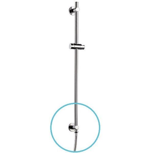 Sprchová tyč s vývodem vody, posuvný držák, 720mm, chrom