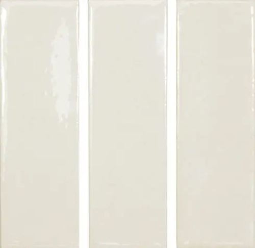 Obklad Skin White 4x12,5cm, lesk