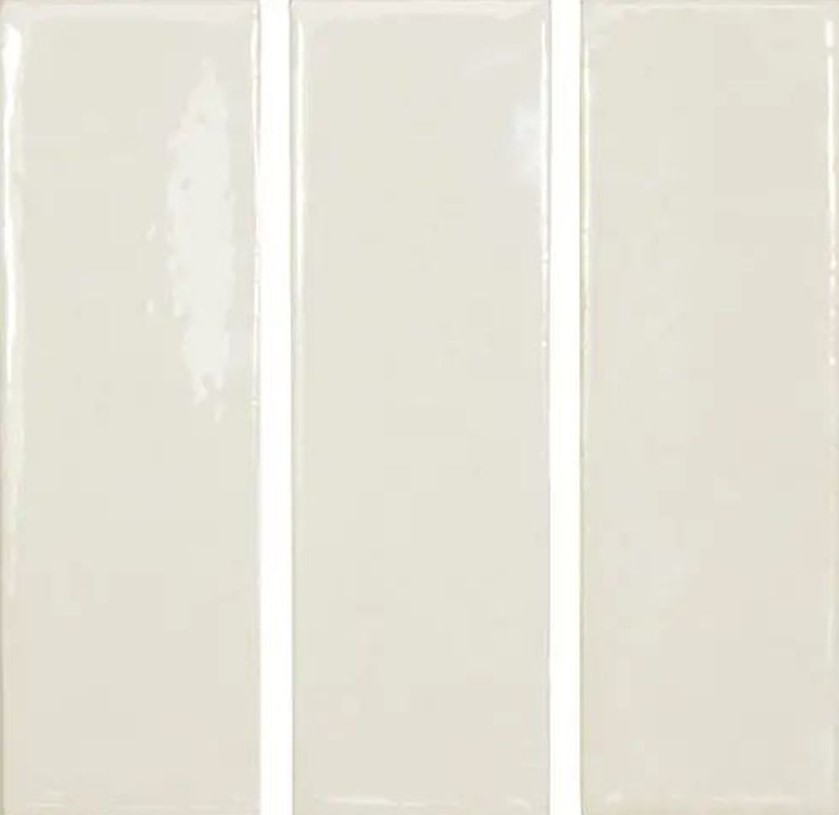 Obklad Skin White 4x12,5cm, lesk