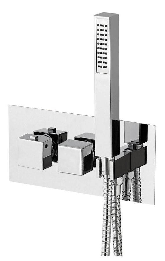 LATUS podomítková sprchová termostatická baterie vč. sprchy, 3 výstupy, chrom