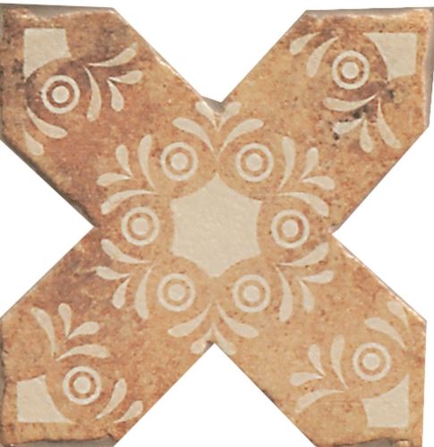 Dlažba Cross Temple Fire 15,5x15,5 cm, mat