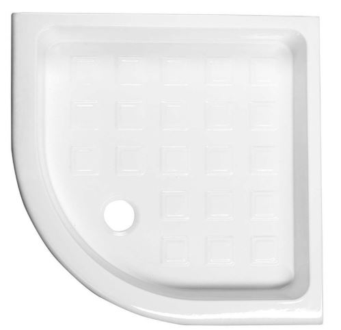 RETRO keramická sprchová vanička, čtvrtkruh 90x90x20cm, R550