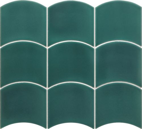 Obklad Wave EQ Teal Grassy 12 x 12 x 0,9 cm, lesk