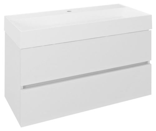 ODETTA umyvadlová skříňka 95x50x43,5cm, bílá lesk