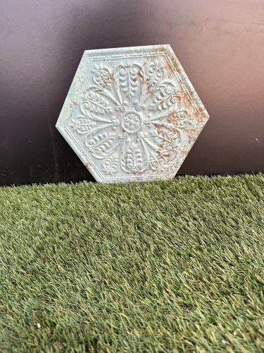 Obklad Apavisa Zinc Green Mix Decor Hexagon 25 x 30 cm, rectifikovaná