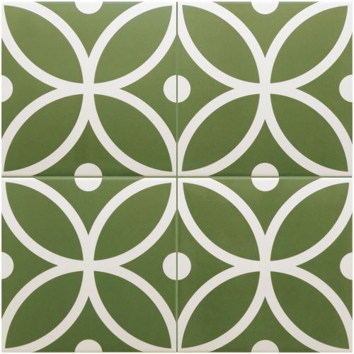 Dlažba Bergen Verde 20x20x0,9cm, mat, Série Rivoli EQ